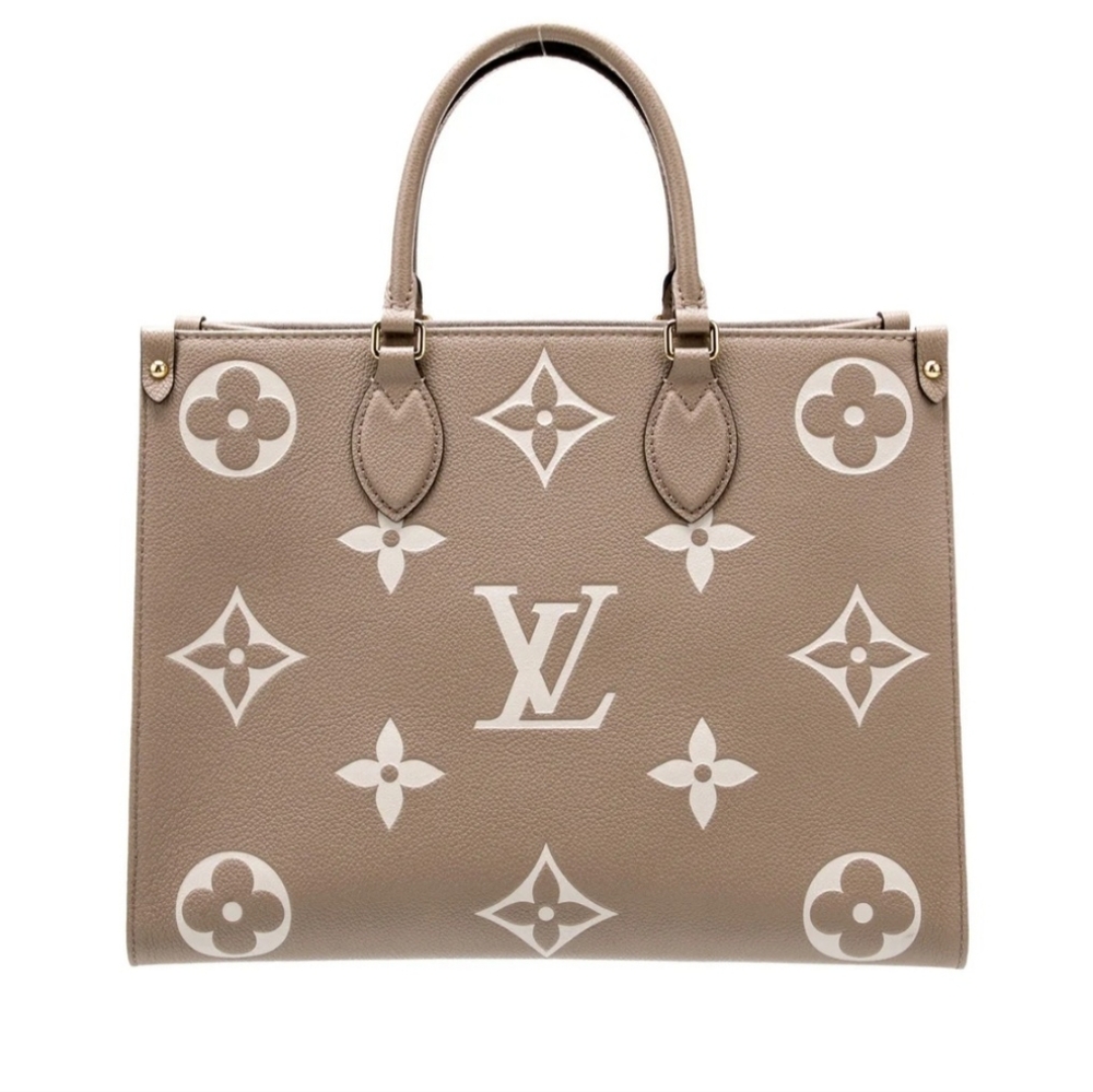 Louis Vuitton Giant Monogram Empreinte Tourterelle Onthego MM